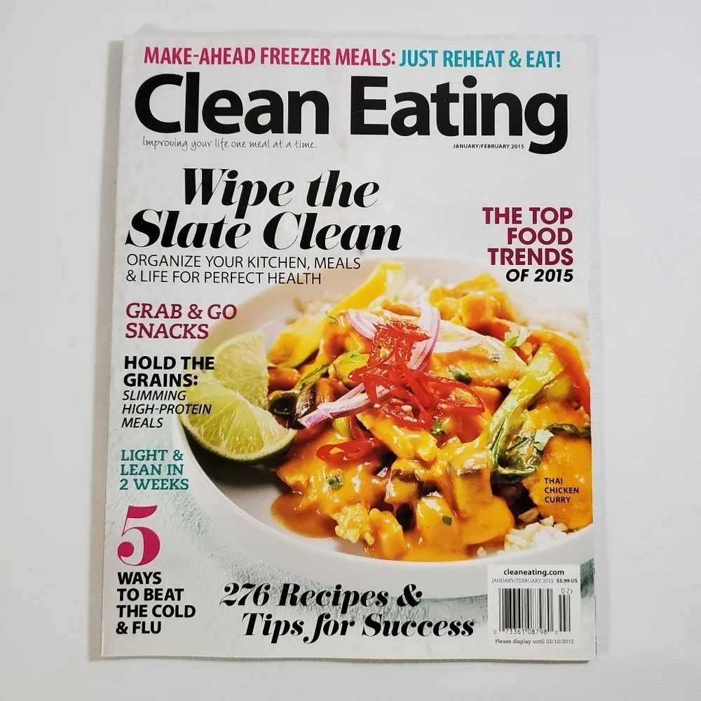 Clean Eating Magazines Healthy Living & Whole Food Recipes Set C